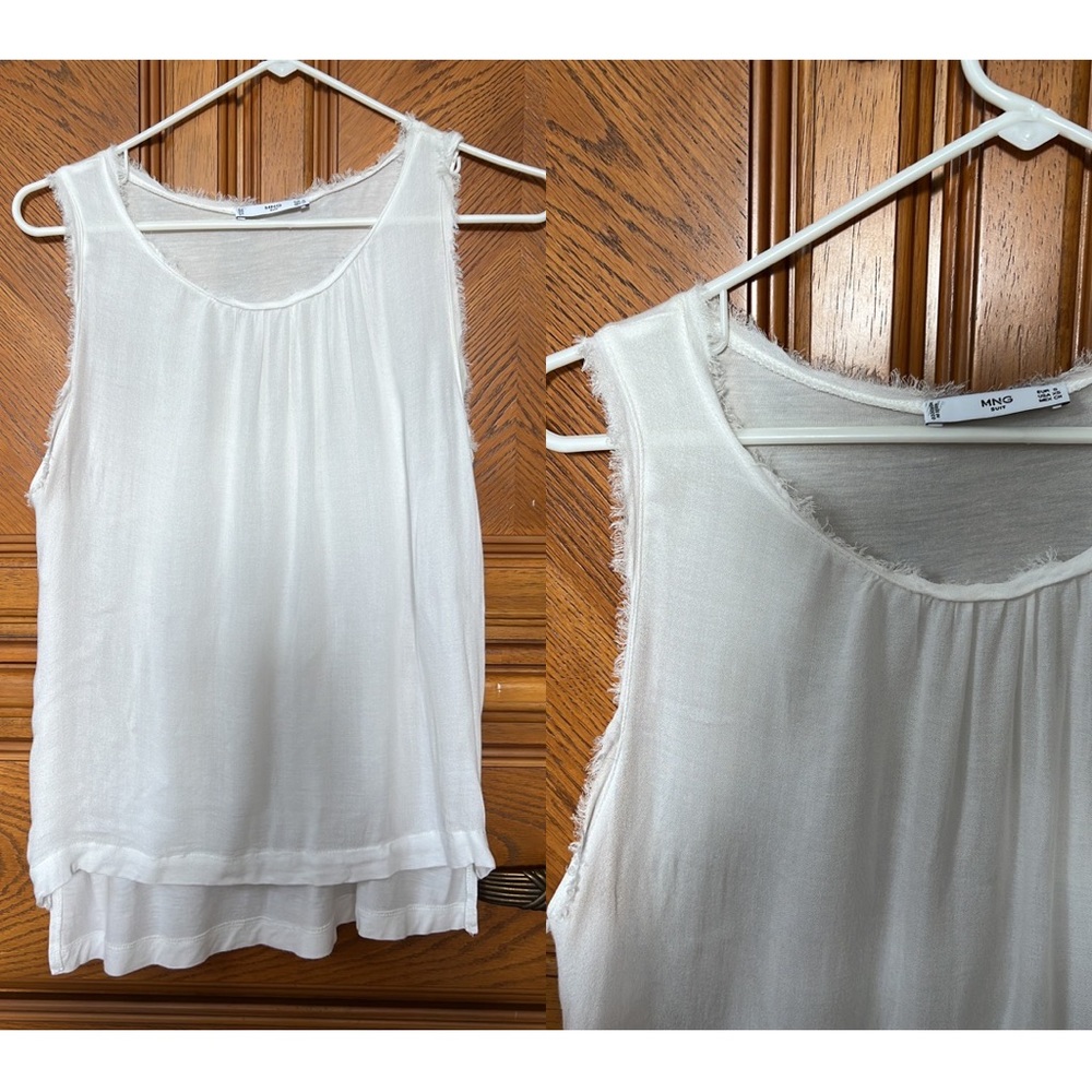 MNG white top, off white, XS